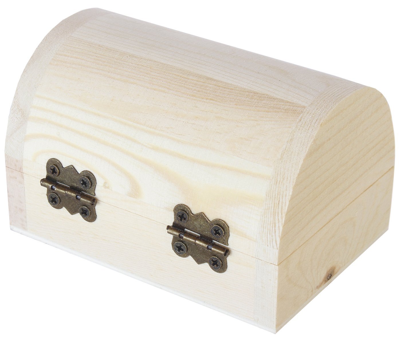 Home Décor Juvale Unfinished Wood Treasure Chest Props 6Pack Wooden
