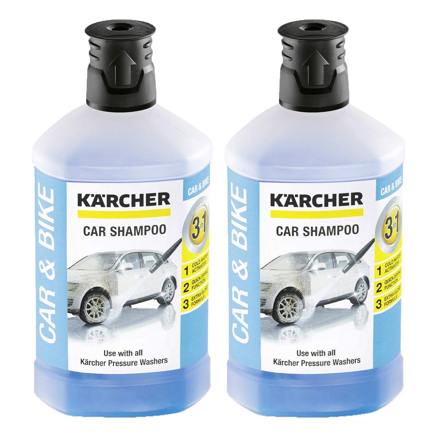 Kärcher RM 610 3-in-1 Car Shampoo, 1000 ml, Pack of 2 (2 x 1000 ml)