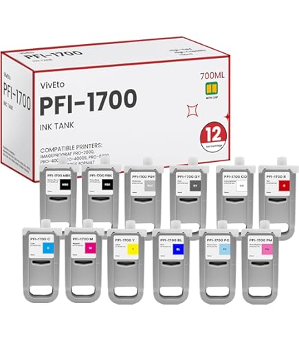 Amazon.com: Canon PFI-1700 (0774C001AA) Standard Yield Ink