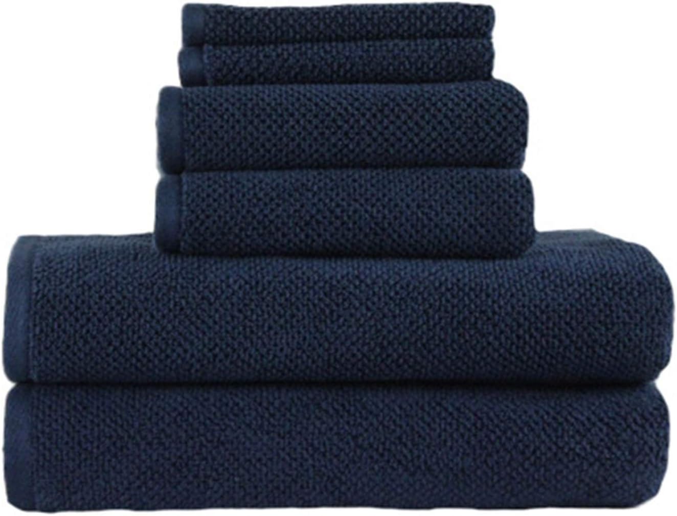 SEVENFOLD Luxury Bath Towel 6 Piece Set, 100% Cotton, 700 GSM Highly Absorbent, Ultra Soft, Quick-Dry (2 Bath Towels, 2 Hand Towels, 2 Wash Towels) Premium Spa & Hotel Quality (Ivory): Kitchen & Dining