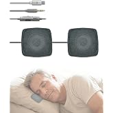 Avantree Slumber Duo - Wired Dual Pillow Speaker for Sleeping | Soft Bedtime Audio, No Charging Needed, In-Line Volume Control, USB-C &amp; AUX, Sleep Audio for Podcasts &amp; Audiobooks