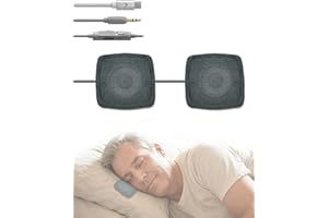 Avantree Slumber Duo – Wired Dual Pillow Speaker for Sleeping, Soft Stereo Audio, in-Line Volume Control, No Charging Needed,