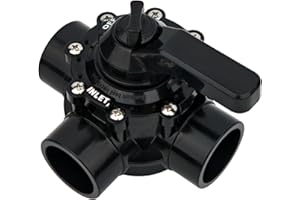 Illuminex 3 Way Diverter Valve | High- Flow UPVC for Pool & Spa Plumbing (2" x 2.5")