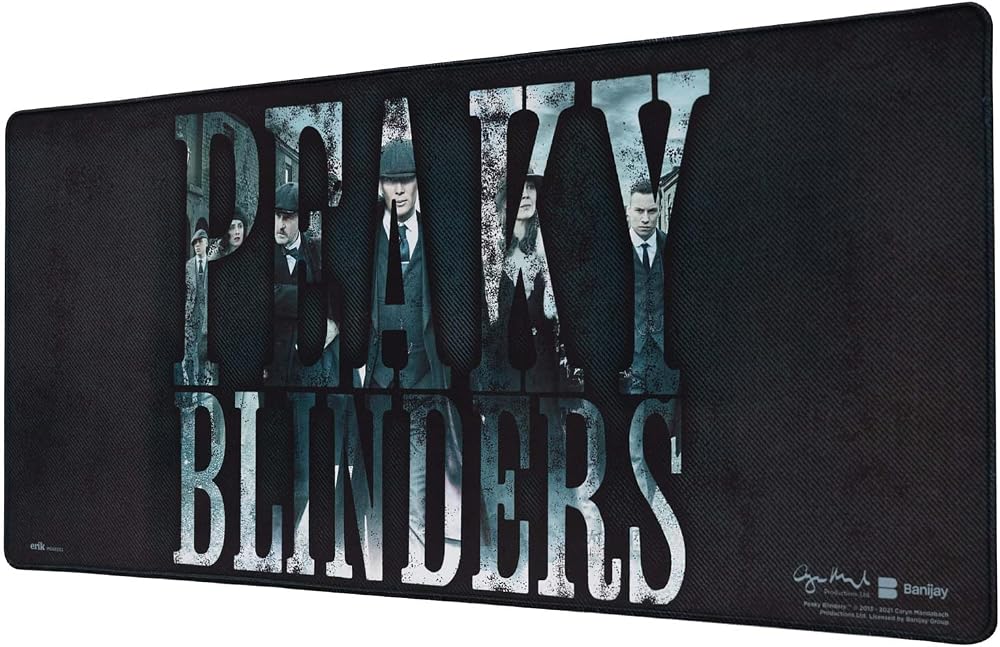 Grupo Erik XXL Mouse Pad Peaky Blinders Gaming Desk Mat 31.5 x 13.8 in