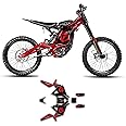 Kungfu Graphics Decal Kit for Sur-Ron Light Bee X with KKE Fork Off-Road Motorcycle Dirt Bike,Honeycomb Design,Red & Black,SRX17N074-R-KO