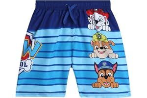 Nickelodeon Paw Patrol Boys Swim Trunks - Chase Marshall Rubble TMNT UPF 50+ Boys Swim Shorts for Toddler and Little Boy