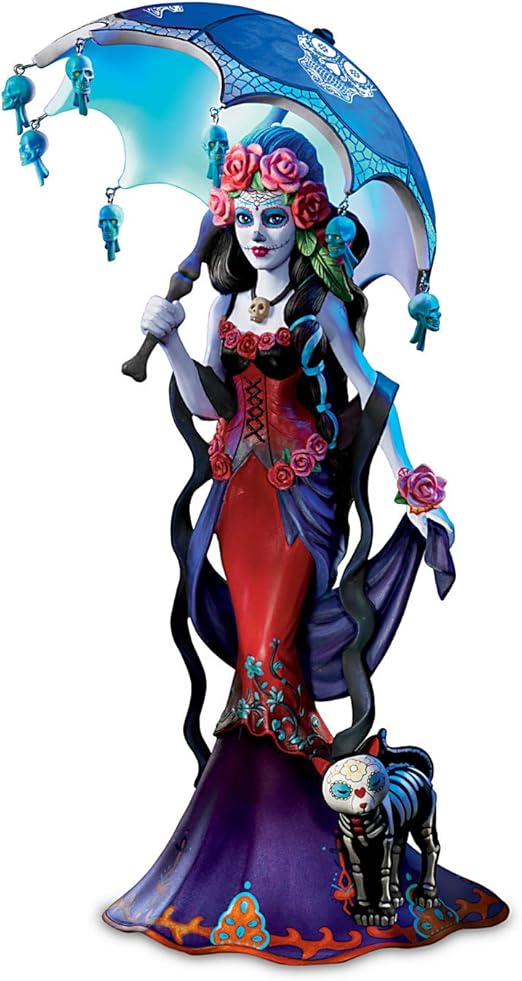 The Bradford Exchange La Calavera Catrina Dia De Los Muertos Illuminated Sculpture Amazon Ca Home Kitchen