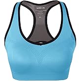 Match Racerback Sports Bras for Women – Padded Seamless Strappy Workout Tops for Yoga Gym Runing Fitness Sports Bras