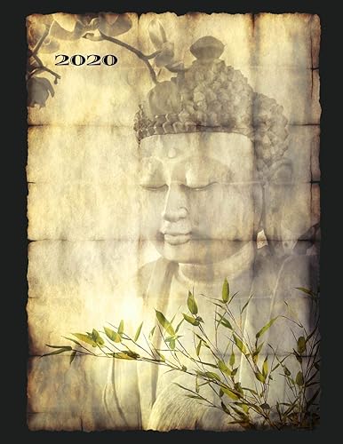 Download 2020: Planner - 1 Day per Page - January to December 2020-  Agenda, Calendar, Schedule Organizer and Journal Notebook – Buddha Meditation Shanti OM PDF