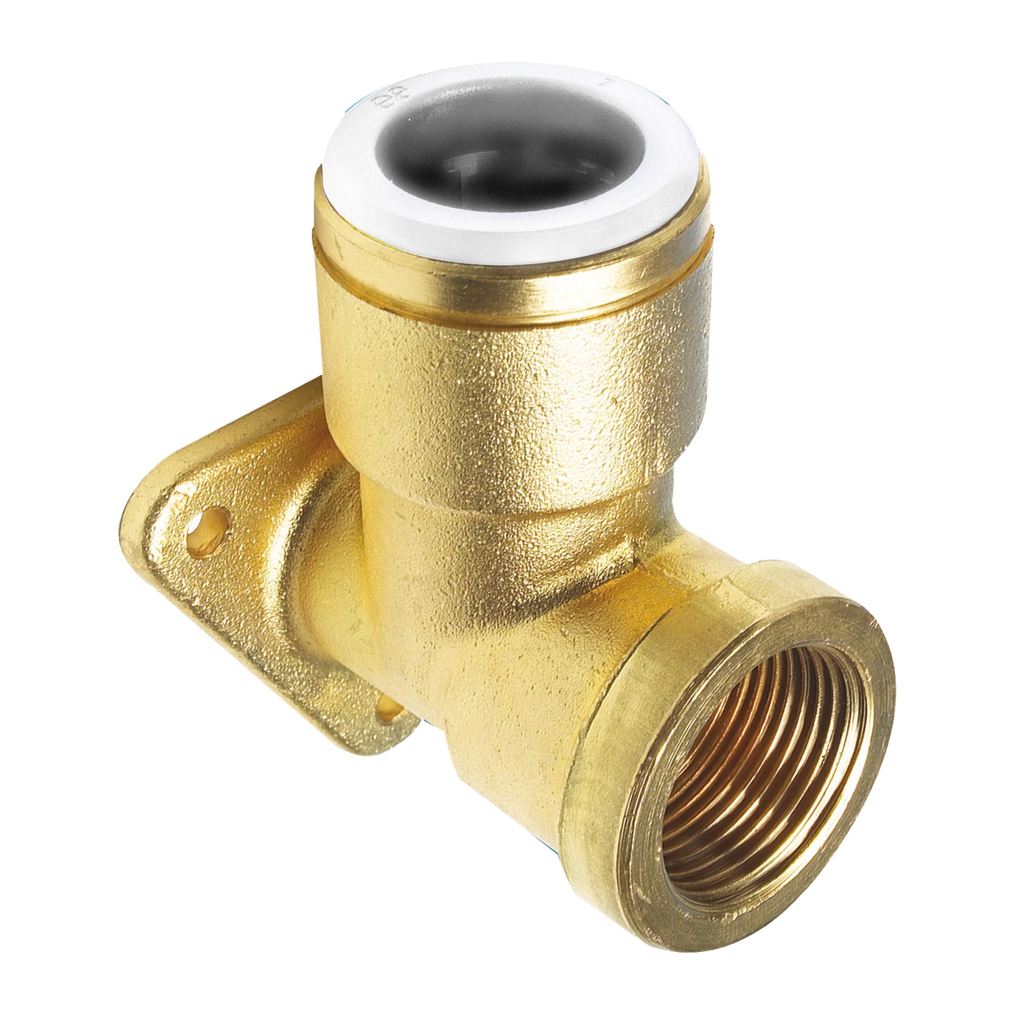 15mm x 1/2" SPEEDFIT Brass Backplate Elbow - Bag of 2