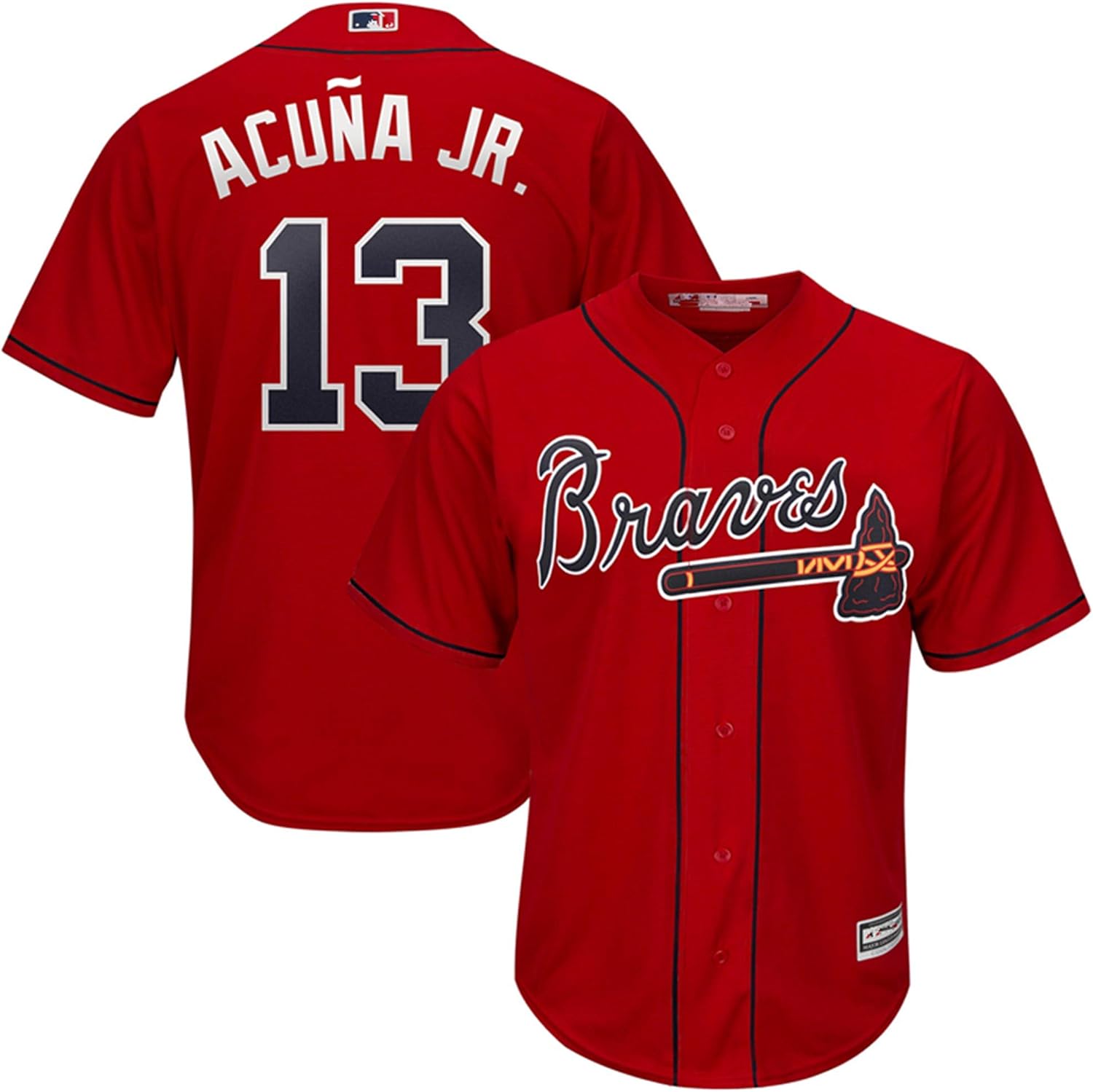Men's_13_Ronald_Acuña_Jr_Braves_Scarlet 2019 Alternate Official Cool
