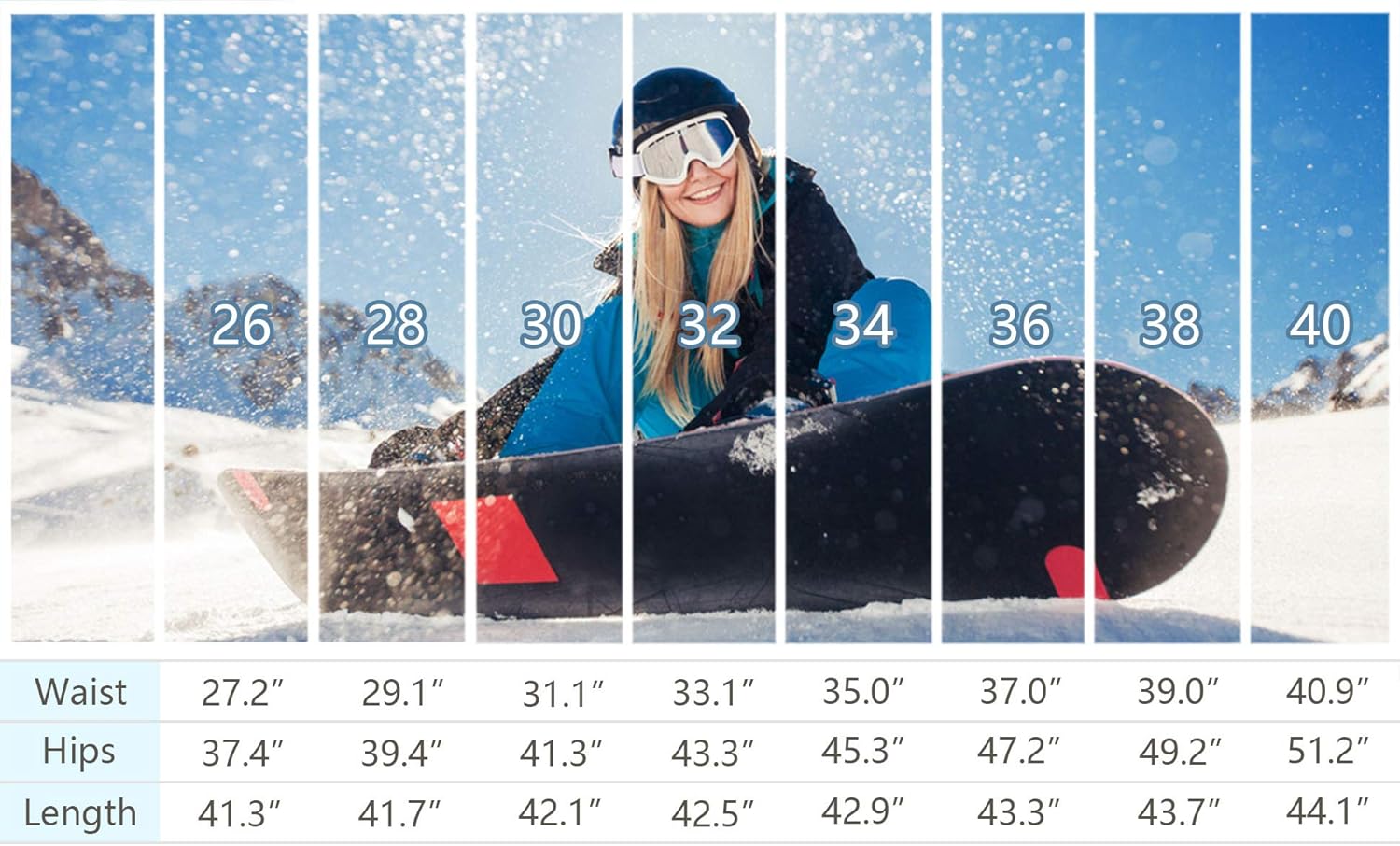 Women's Snow Fleece-Lined Soft Shell Insulated Waterproof Pants Winter Hiking,Camping,Travel: Clothing