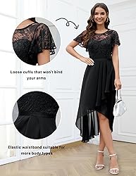 Wedtrend Black Wedding Guest Dress A Line Cocktail