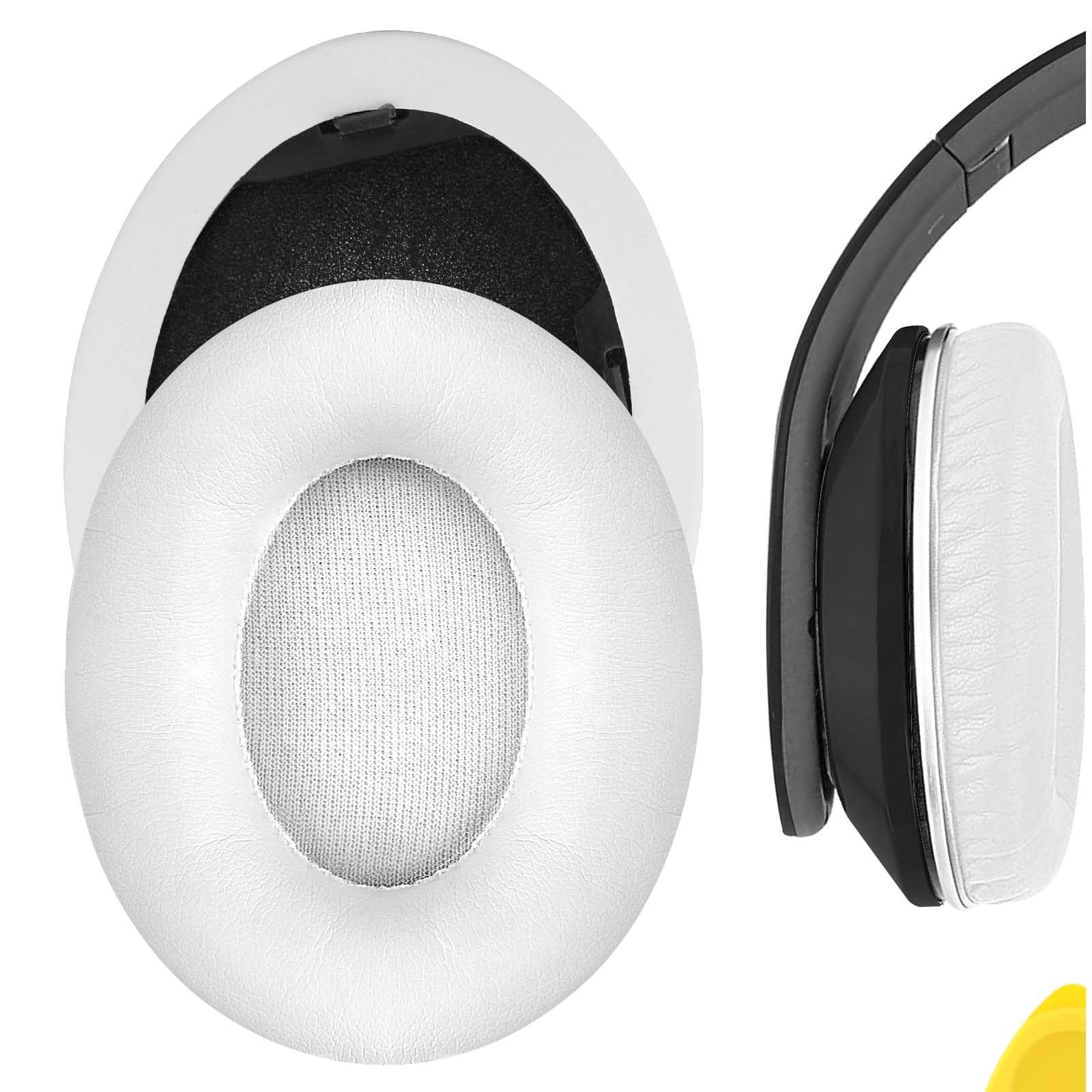 Geekria Replacement Ear Pads for Monster Beats Studio 1.0 (1st Gen) Headphones Ear Cushions, Repair Parts (White)