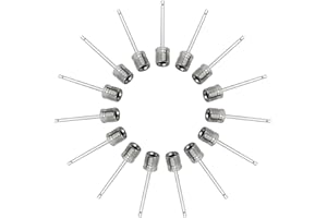 Mobi Lock Ball Pump Inflation Needle - Stainless Steel Air Pump Needles - Ideal for Blowing Up Football, Basketball, Volleyball, and All Other Sports Balls