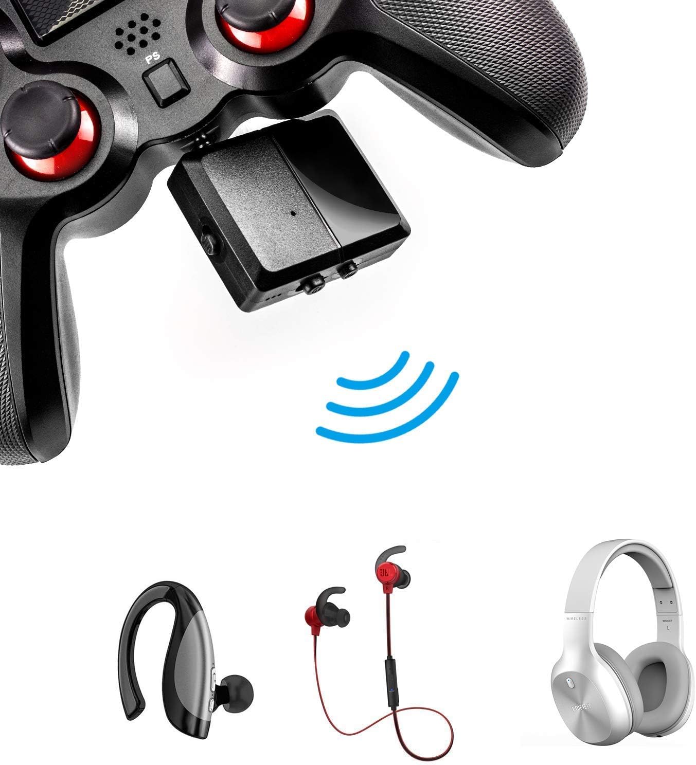 Accessory-experts 2pcs X White Wii /Wii U Motion Plus Adapter Sensor Extender Attachment for Original Remote/nunchuck Controller