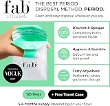 Fab Little Bag Sanitary Disposal Bags 125 Pack with Free Travel Case view 2