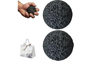 Callus Ball for Hand, Natural Volcanic Rock Moon Grip Ball for Skin Conditioning & Toughening, Hand Strengthener & Climbing G