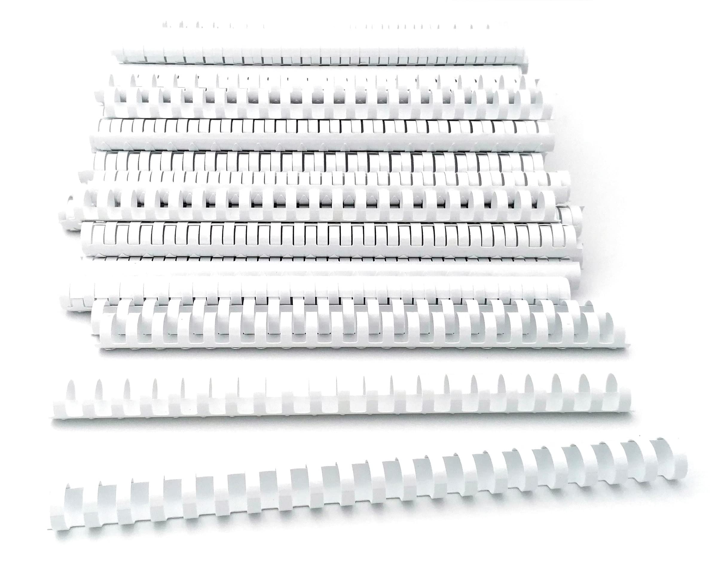 Spiral Binding 19 mm A4 21 Rings White Pack 100 pcs.