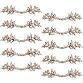 Fvstar 10pcs Antique Dresser Handles,Kitchen Cabinet Pulls,Vintage Drawer Pulls and Knobs,Furniture Cupboard Door Handles for Bathroom,2.5 inch Hole to Hole (Antique Silver)