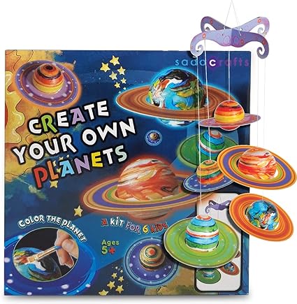 Sadocrafts Create Your Own Planets Educational Planetarium Space Toys Diy Painting Craft Science Kit Fun And Interactive Solar System For Kids
