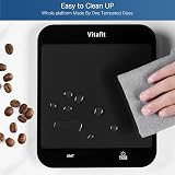 Vitafit 33lb Kitchen Scale High Accuracy 0.1oz 1g 8.5x7.1in Black view 6