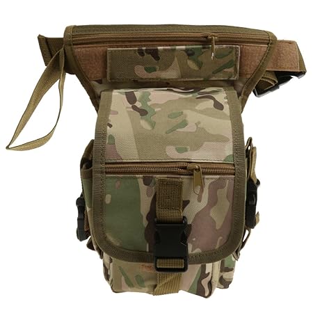 Generic Multi function Outdoor Sports Leg Bag Utility Thigh Fanny Pack Hiking Hunting bag - cp camouflage