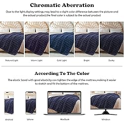 NEWCOSPLAY Twin Blanket for Couch Dark Navy Super
