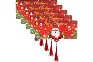 5 PCS Christmas Money or Gift Card Holder, 10 Slots Design, Surprise Xmas Gift Card Holders for Santa Cash Supplies