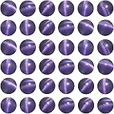 THEDAYEE 8mm Violet Cat Eye Beads 100pcs Round Glass Gemstone Loose Beads for Jewelry Making