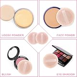 Sibba Loose Powder Puff 12 Pieces Round Velvet Sponge Applicator Set view 6