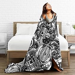 HGOD DESIGNS Automobile Car Parts Pattern Flannel