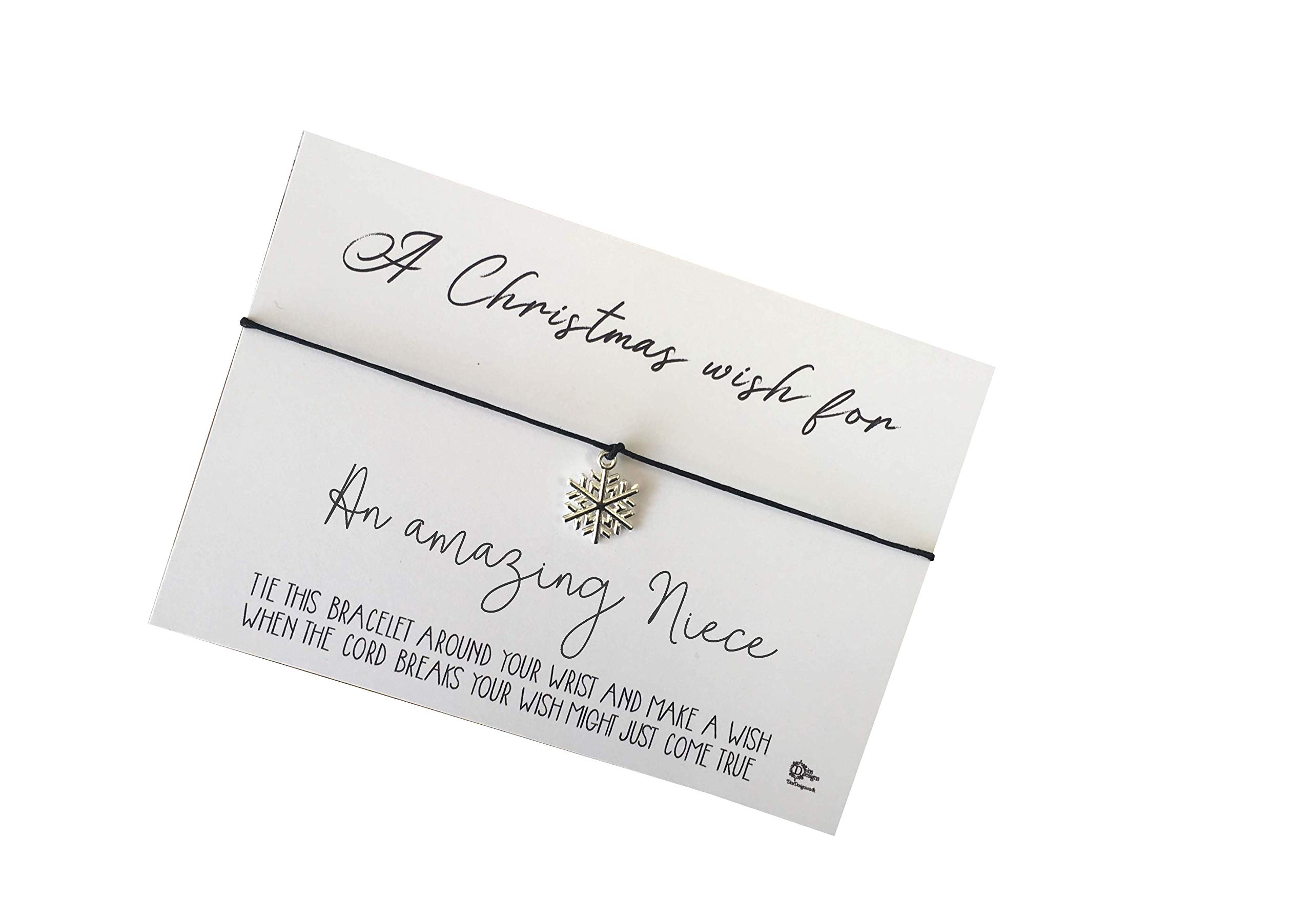 Dios Designs Xmas Simple Wish Bracelet - A Christmas Wish for an Amazing Niece DD931