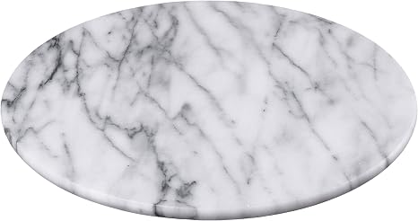 Creative Home Natural Marble Round Board Cheese Dessert Fruit Serving Plate