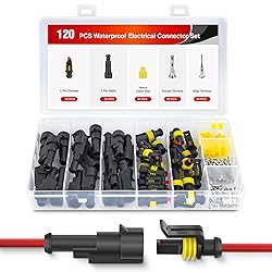 Nilight 120PCS 1 Pin Electrical Connector ‎Plug