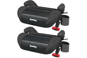 Harmony Youth Booster Elite with UAS (2-Pack) – Backless Belt-Positioning Booster Car Seat with Energy-Absorbing EPE Foam, Fo