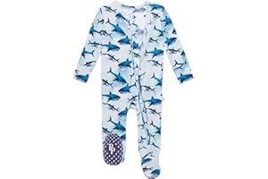 Posh Peanut Baby Boy Sleepers - Viscose from Bamboo Baby Pajamas - 2 Way Zipper Sleepers & Footie Pajamas with Designer Grips