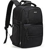 MOSISO Camera Backpack, DSLR/SLR/Mirrorless Camera Case, Side Quick Access Photography Travel Bag with 15-16 inch Laptop Compartment&Rain Cover&3 Front Pockets Compatible with Canon/Nikon/Sony, Black