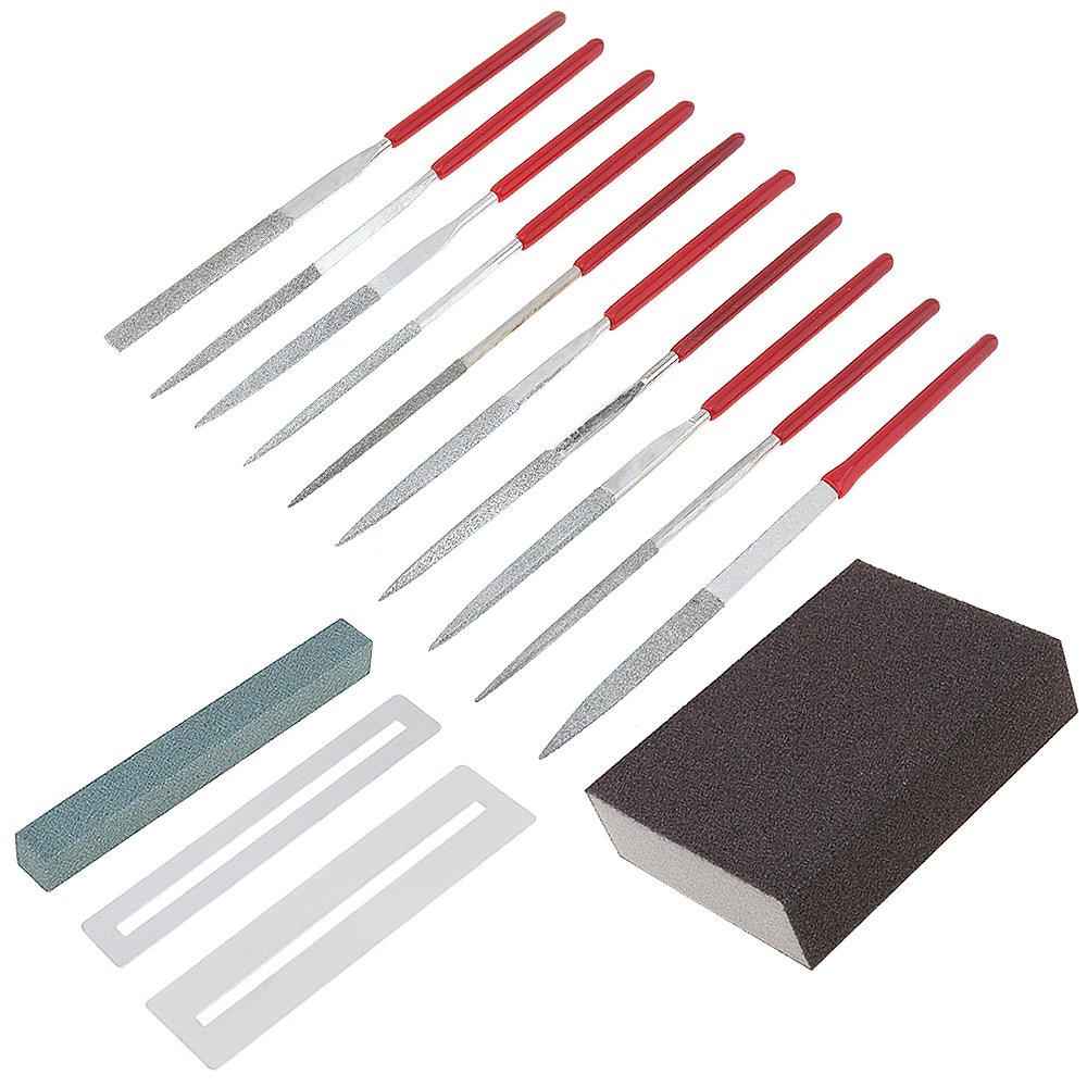 OriGlam 14pcs Guitar Repair Kit Repair File Tools Care Set for Acoustic Guitar Ukelele Bass