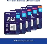 Integral 128GB 360-Dual USB 3.2 Gen 1 Flash Drive USB-C USB-A Metal Casing view 7