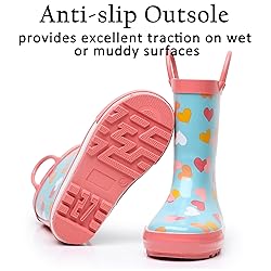 LANCDON Toddler Rain Boots for Boys and Girls