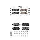 AmeriBRAKES Front Rear Ceramic Disc Brake Pads Kit