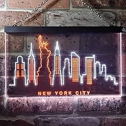 ADVPRO New York City Skyline Silhouette Dual Color