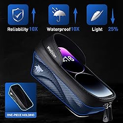 WOLFILIST Bike Bag - Waterproof Bike Frame Bag with