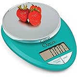Ozeri ZK12-T Pro Digital Kitchen Food Scale, 1g/12 lb, Teal Blue