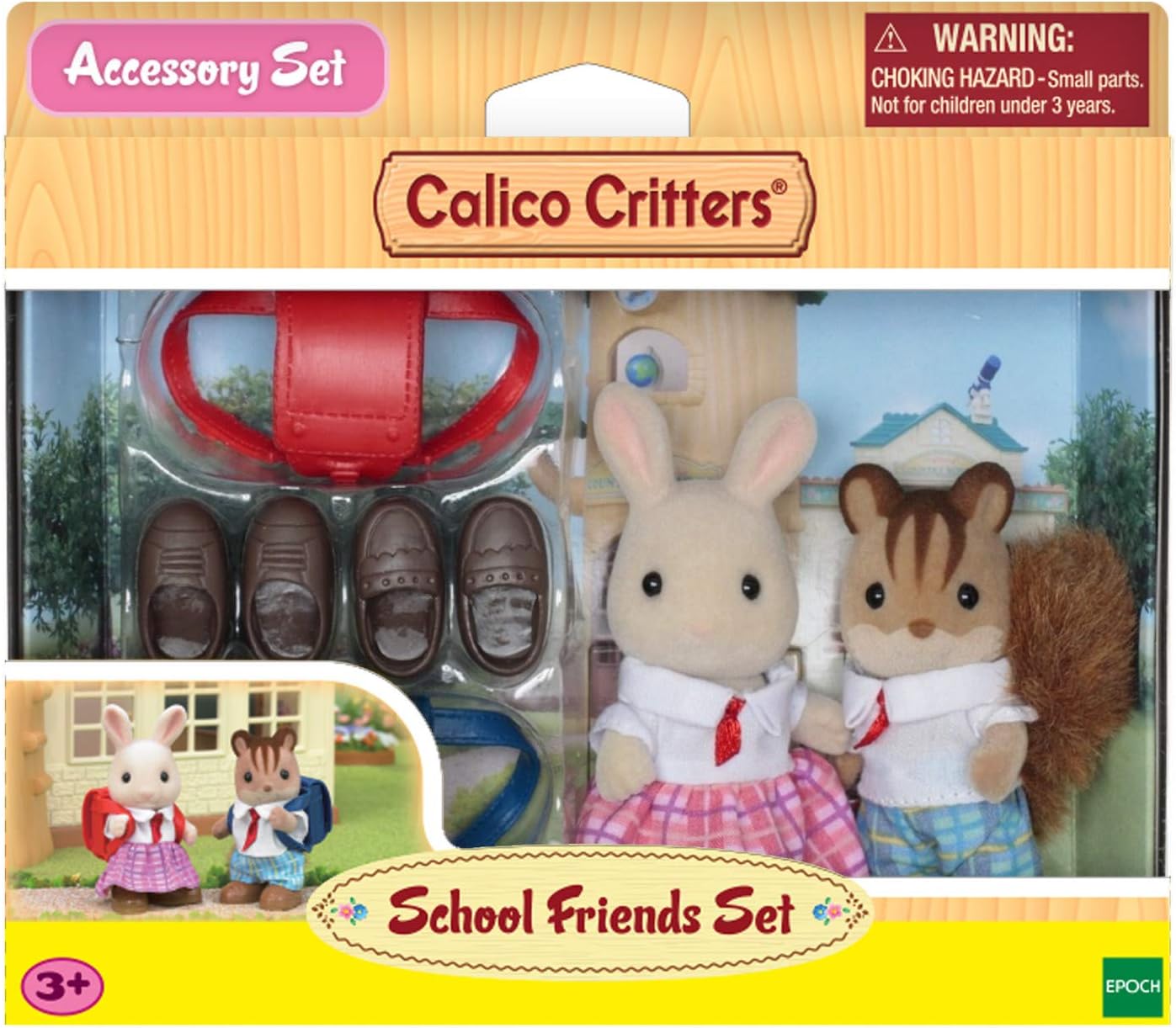 calico critters school lunch set