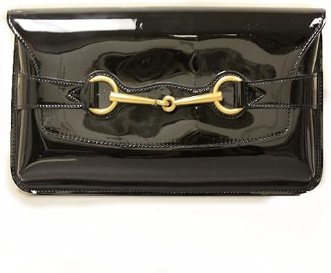 gucci patent leather clutch