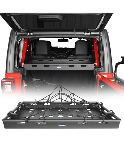 Amazon.com: TeraFlex 7102000 JL 4dr Sierra Rear Cargo Rack