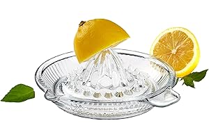 DESTALYA Lemon Squeezer Citrus Juicer Manual | Handheld Reamer with Handle and Pour Spout | for Fresh Fruit Juice Lime Orange