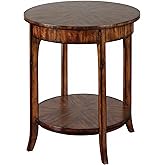 Uttermost Carmel Distressed Veneer Lamp Table